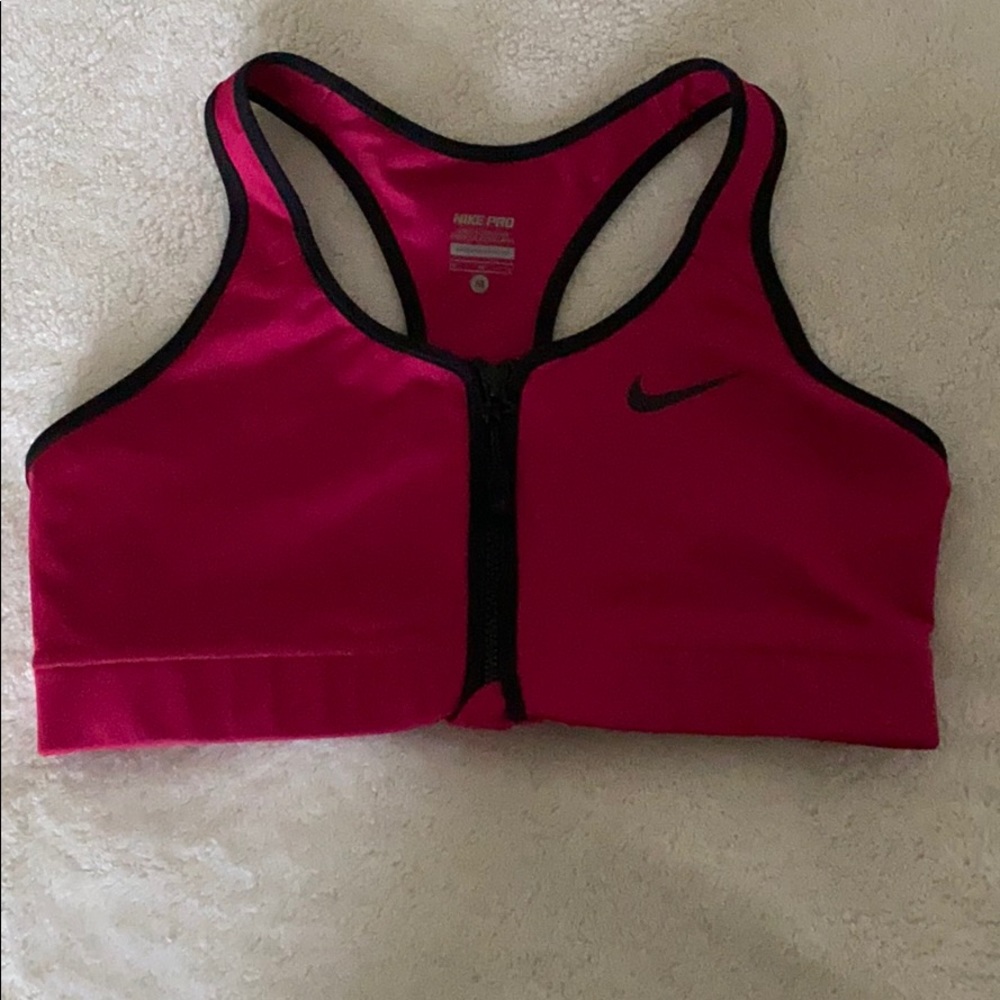 Nike Zip-up Sports Bra NWOT